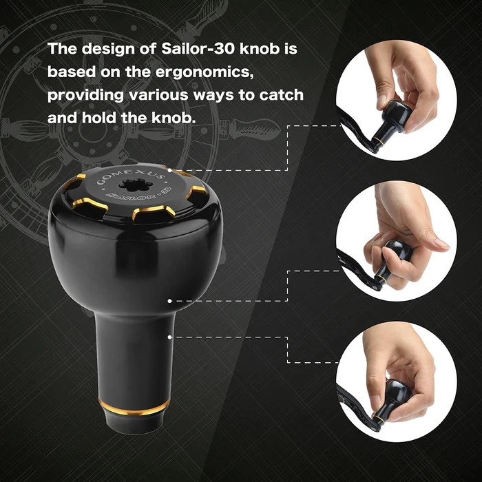 Gomexus Handle Knob Aluminium For Spinning Reel - Image 2