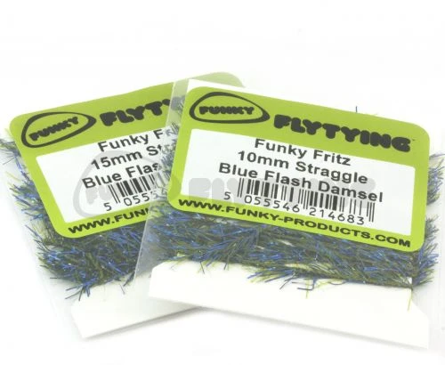 Funky Blue Flash Damsel Fritz - Funky Fly Tying - Image 2