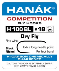 Hanak 100 BL Dry Fly Hook - Funky Fly Tying