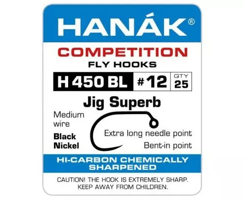 Hanak 450BL Jig Superb Hook - Funky Fly Tying - Image 2