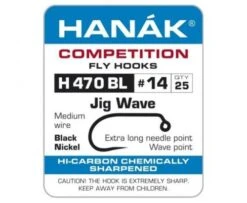 Hanak 470BL Wave Jig Hook - Funky Fly Tying