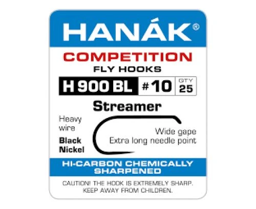 Hanak 900BL Streamer Hook - Funky Fly Tying