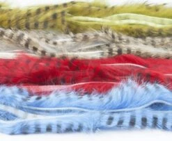 Hareline Barred Rabbit Strips - Funky Fly Tying
