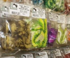 Hareline Magnum Cut Tiger Barred Zonkers - Funky Fly Tying