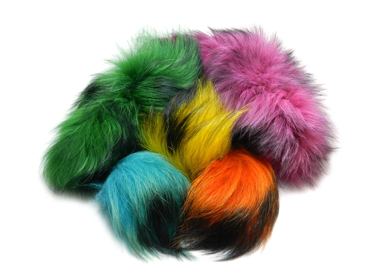 FoxyTails Finn Raccoon Tail - Funky Fly Tying - Image 2